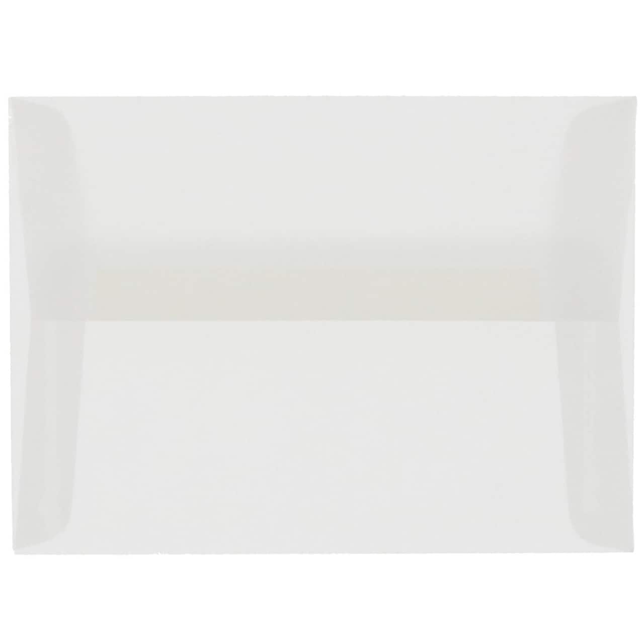 JAM Paper A10 Translucent Vellum Invitation Envelopes, 25ct.